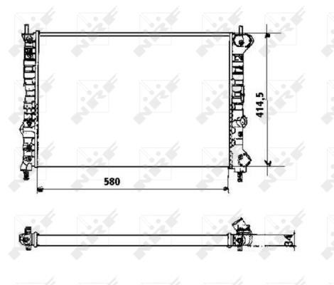 Wilmink Group WG1723166 Radiator, engine cooling WG1723166