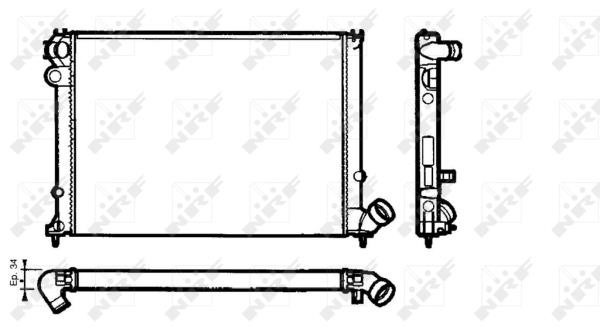 Wilmink Group WG1723124 Radiator, engine cooling WG1723124