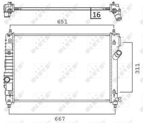 Wilmink Group WG1723452 Radiator, engine cooling WG1723452