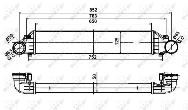 Intercooler, charger Wilmink Group WG1723745