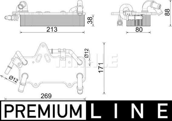 Wilmink Group WG2181197 Oil Cooler, automatic transmission WG2181197