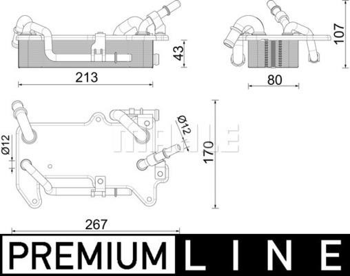 Wilmink Group WG2181198 Oil Cooler, automatic transmission WG2181198