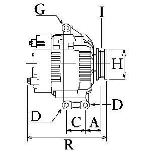 Cargo 116669 Alternator 116669 116669 Cargo Alternator