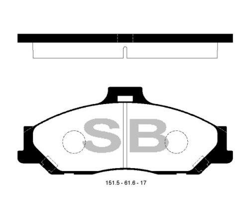 FI.BA filter FBP1628 Brake Pad Set, disc brake FBP1628