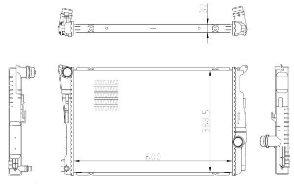 Wilmink Group WG2162279 Radiator, engine cooling WG2162279