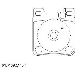 Asimco KD7750 Brake Pad Set, disc brake KD7750