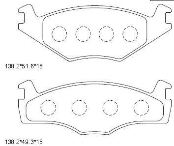 Asimco KD7757 Brake Pad Set, disc brake KD7757