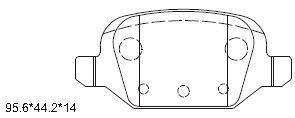 Asimco KD0719 Brake Pad Set, disc brake KD0719