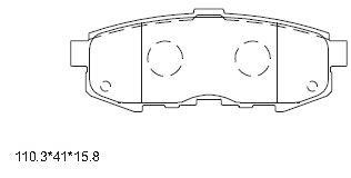 Asimco KD3759 Brake Pad Set, disc brake KD3759