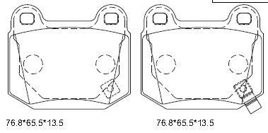 Asimco KD4711 Brake Pad Set, disc brake KD4711