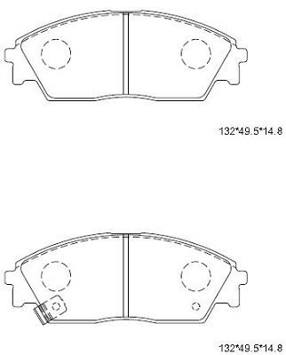Asimco KD1791 Brake Pad Set, disc brake KD1791