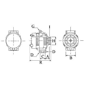 Alternator Honda CRV: 116437 Cargo Alternator