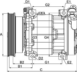 Cargo 241730 Compressor, air conditioning 241730 241730 Cargo Compressor, air conditioning