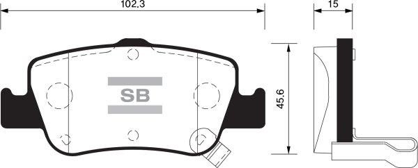 FI.BA filter FBP1501 Brake Pad Set, disc brake FBP1501