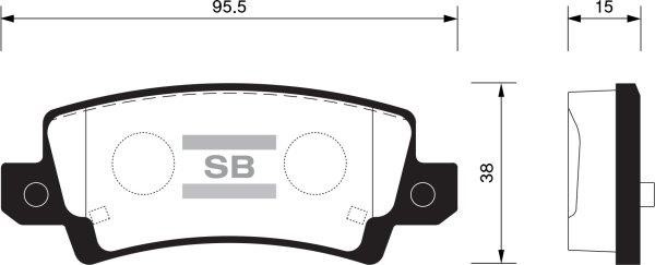 FI.BA filter FBP1503 Brake Pad Set, disc brake FBP1503