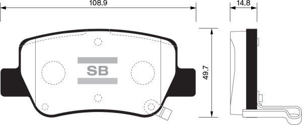 FI.BA filter FBP1578 Brake Pad Set, disc brake FBP1578