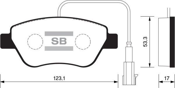 FI.BA filter FBP1201 Brake Pad Set, disc brake FBP1201