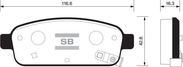FI.BA filter FBP1363 Brake Pad Set, disc brake FBP1363