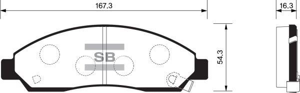 FI.BA filter FBP1408 Brake Pad Set, disc brake FBP1408