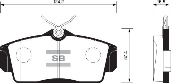 FI.BA filter FBP1482 Brake Pad Set, disc brake FBP1482