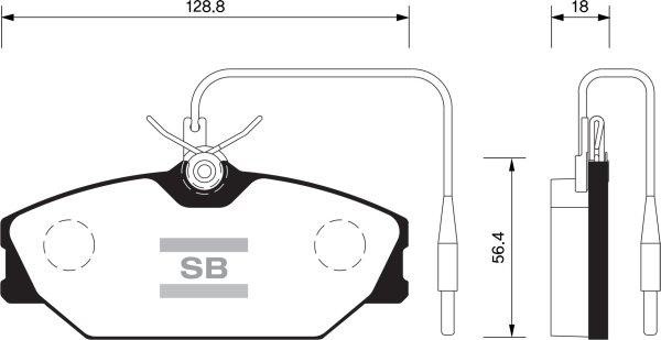 FI.BA filter FBP1483 Brake Pad Set, disc brake FBP1483