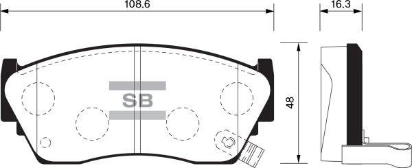 FI.BA filter FBP1489 Brake Pad Set, disc brake FBP1489