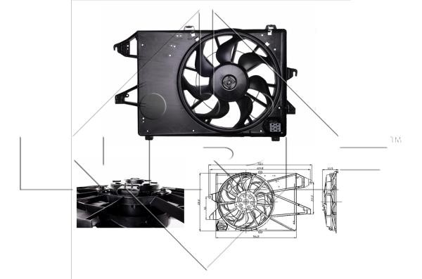 Wilmink Group WG1720110 Hub, engine cooling fan wheel WG1720110