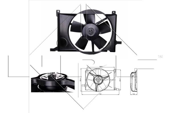 Wilmink Group WG1720113 Hub, engine cooling fan wheel WG1720113