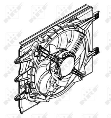 Wilmink Group WG1720546 Hub, engine cooling fan wheel WG1720546
