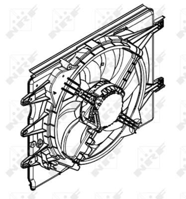 Wilmink Group WG1720547 Hub, engine cooling fan wheel WG1720547