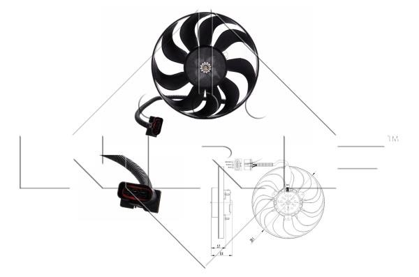 Wilmink Group WG1720360 Hub, engine cooling fan wheel WG1720360