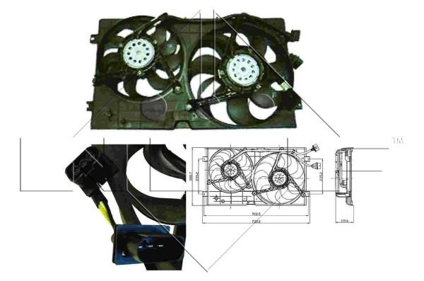 Wilmink Group WG1720364 Hub, engine cooling fan wheel WG1720364