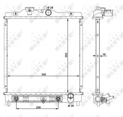 Wilmink Group WG1721667 Radiator, engine cooling WG1721667