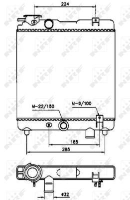 Radiator, engine cooling Wilmink Group WG1723487