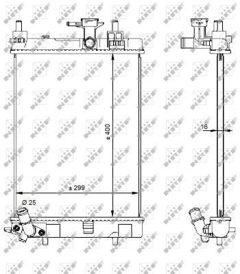 Wilmink Group WG1723669 Radiator, engine cooling WG1723669