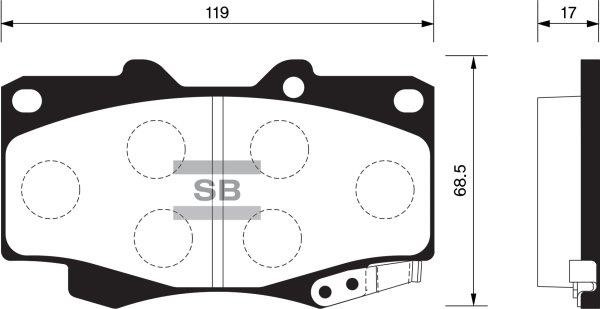FI.BA filter FBP1375 Brake Pad Set, disc brake FBP1375