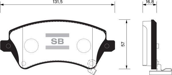 FI.BA filter FBP1502 Brake Pad Set, disc brake FBP1502