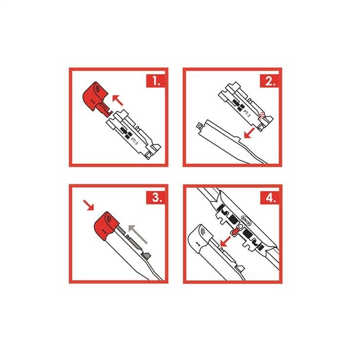 Windshield wiper blade set 600&#x2F;480 Heyner 020200