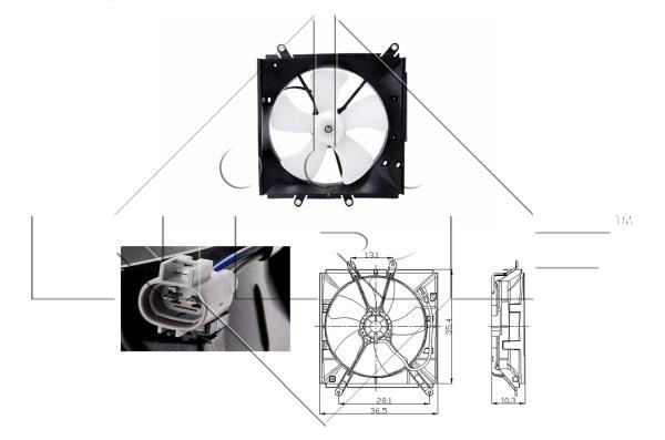 Wilmink Group WG1720120 Hub, engine cooling fan wheel WG1720120