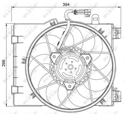 Wilmink Group WG1720163 Hub, engine cooling fan wheel WG1720163