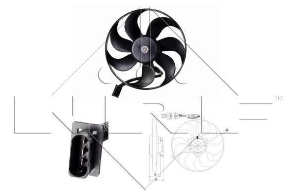 Wilmink Group WG1720164 Hub, engine cooling fan wheel WG1720164