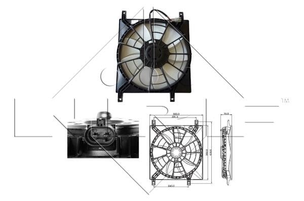 Wilmink Group WG1720230 Hub, engine cooling fan wheel WG1720230