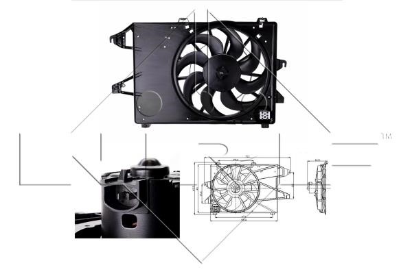 Wilmink Group WG1720233 Hub, engine cooling fan wheel WG1720233