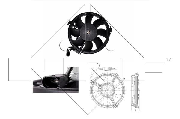Wilmink Group WG1720182 Hub, engine cooling fan wheel WG1720182