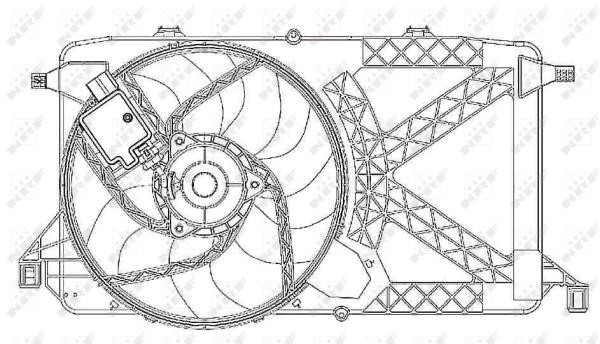 Wilmink Group WG1720237 Hub, engine cooling fan wheel WG1720237