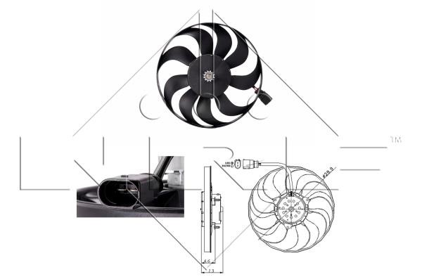 Wilmink Group WG1720344 Hub, engine cooling fan wheel WG1720344
