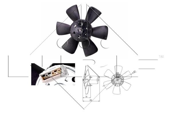 Wilmink Group WG1720353 Hub, engine cooling fan wheel WG1720353