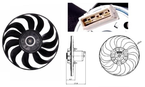 Wilmink Group WG1720585 Hub, engine cooling fan wheel WG1720585