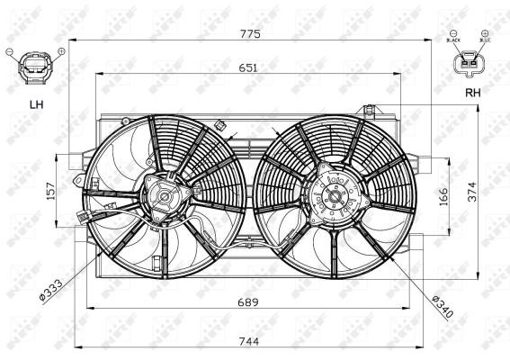 Wilmink Group WG1720521 Hub, engine cooling fan wheel WG1720521