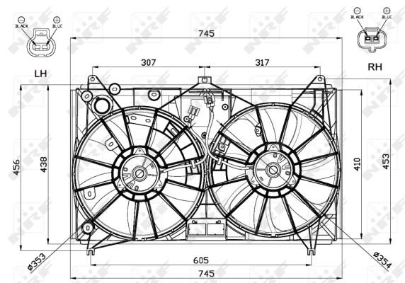 Wilmink Group WG1720532 Hub, engine cooling fan wheel WG1720532